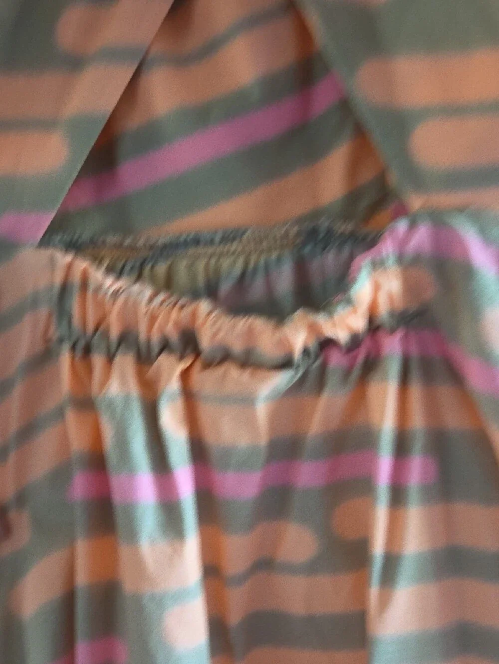 kate spade Pink and Coral Striped Sleeveless Casual Dress